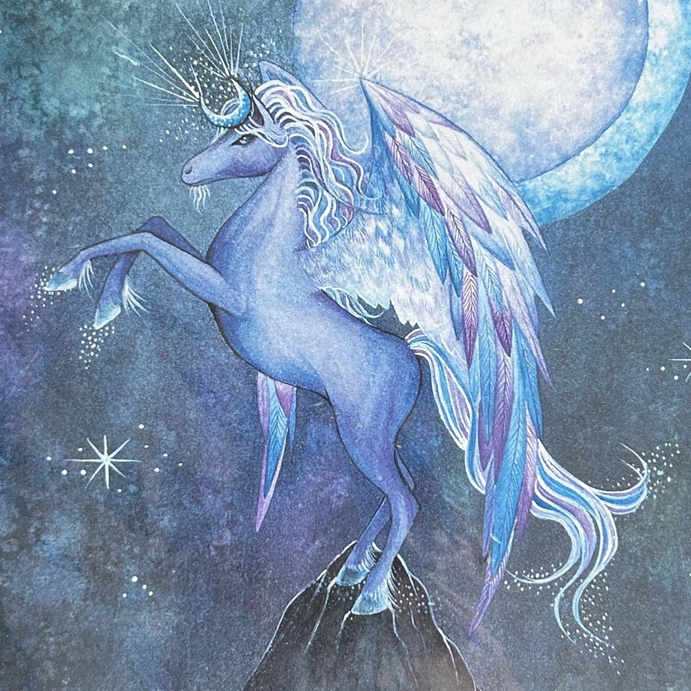 Mystical Pegasus Art Print by Jessica Galbreth Limited Edition Out of Production - Picture 2 of 2
